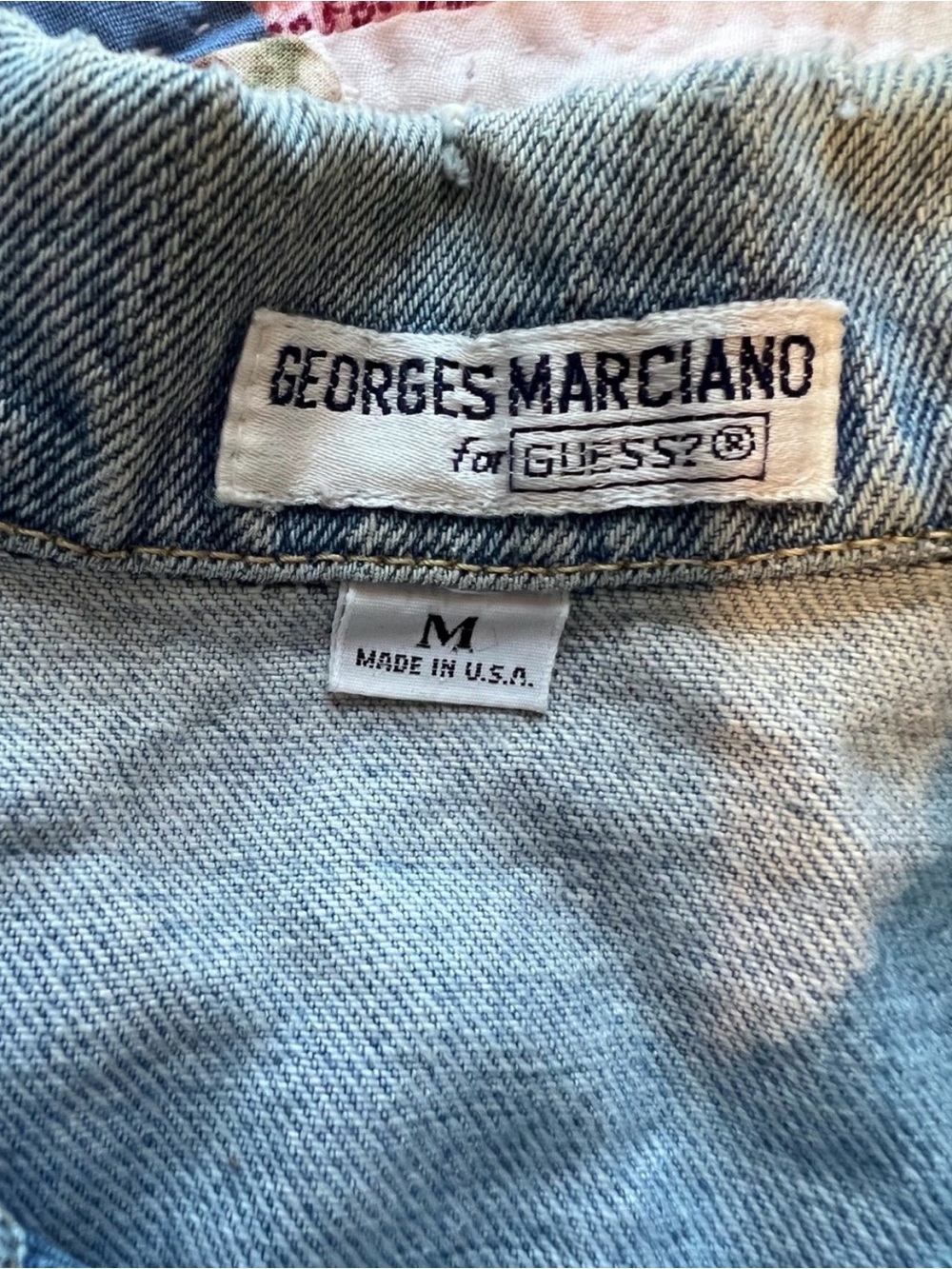 Vintage Guess Georges
Marciano Denim Jacket M
Made in USA 80s 90s Trucker - Picture 7 of 9